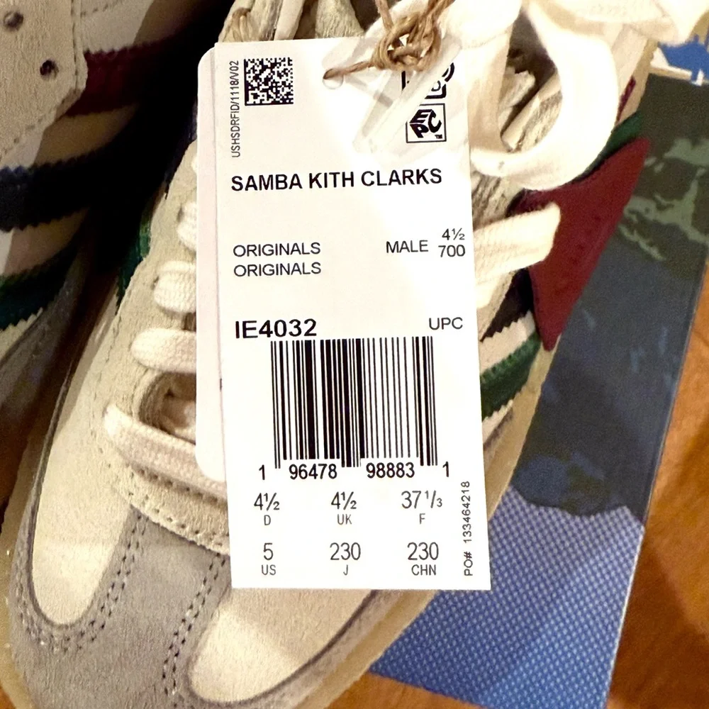 adidas Clarks 8th Street Samba by Ronnie Fieg Kithmas White Multi